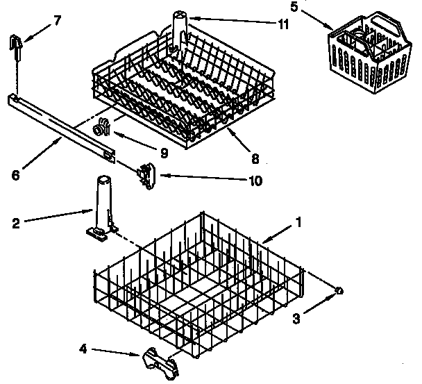 Dishrack parts
