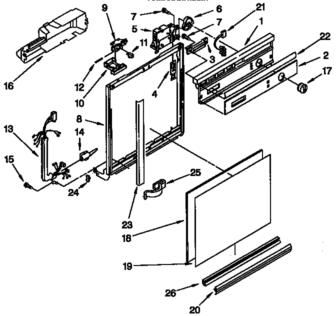 Frame and console parts