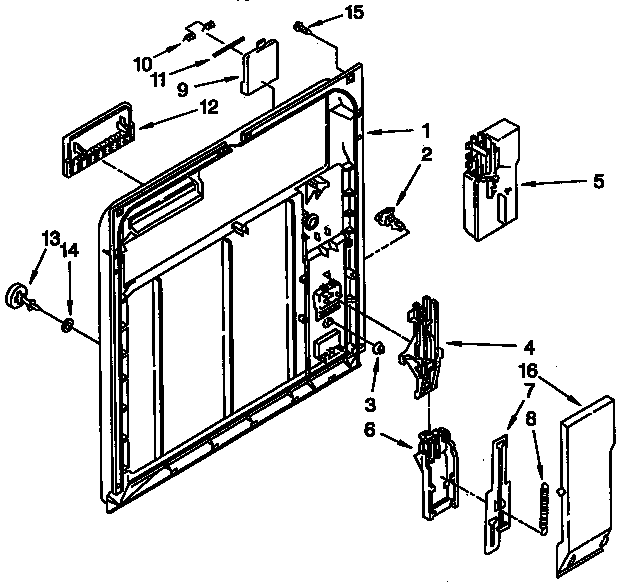 Inner door parts