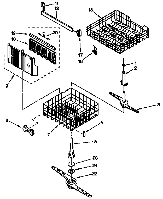 Dishrack parts