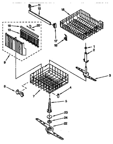 Dishrack parts