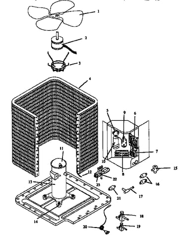 Heat pump outdoor sections - functional parts