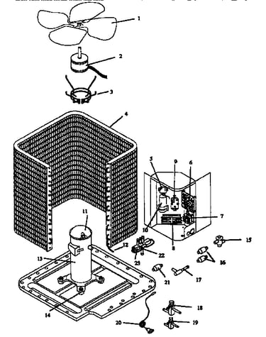 Heat pump outdoor sections - functional parts