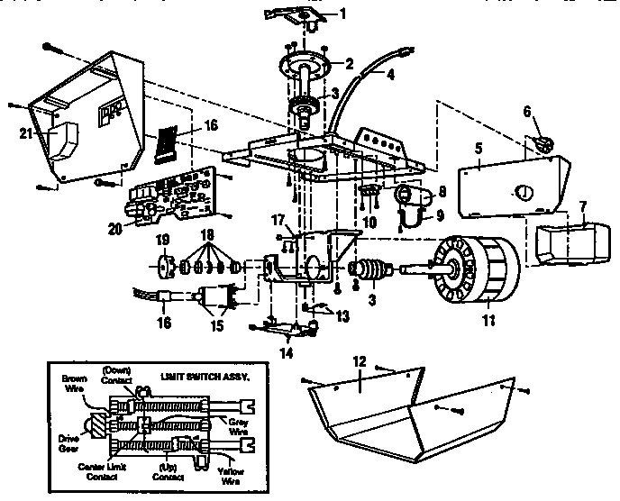 OPENER ASSEMBLY PARTS