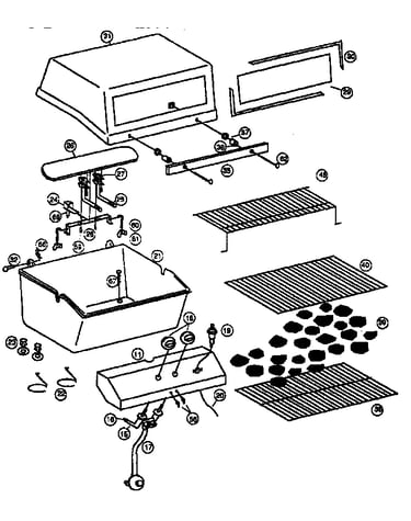 Grill and burner