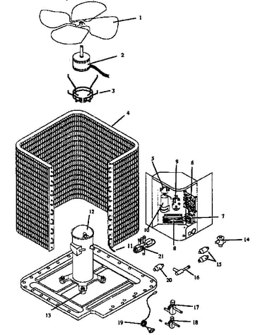 Heat pump outdoor sections