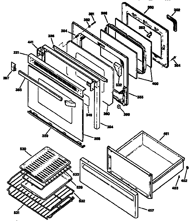 DOOR AND DRAWER