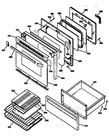 Door and drawer