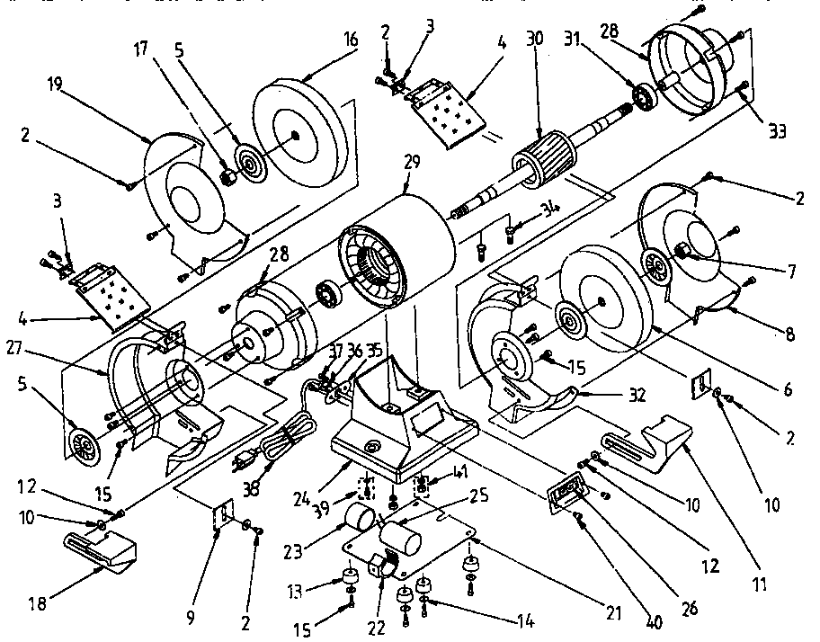 5 - inch bench grinder
