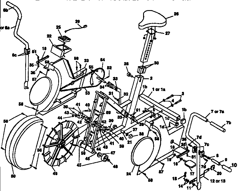 Unit parts breakdown