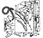 Kenmore 1162148091 hose and attachment parts diagram