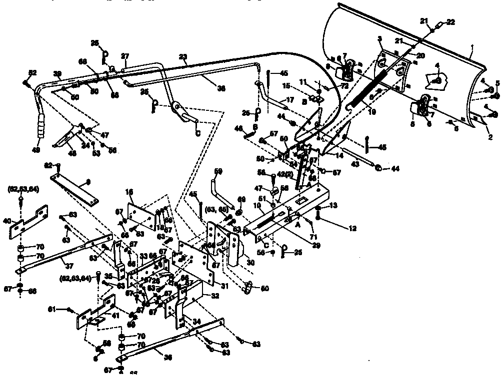 REPAIR PARTS FOR 48" SNOW BLADE