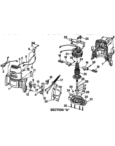 Armature and housing assembly
