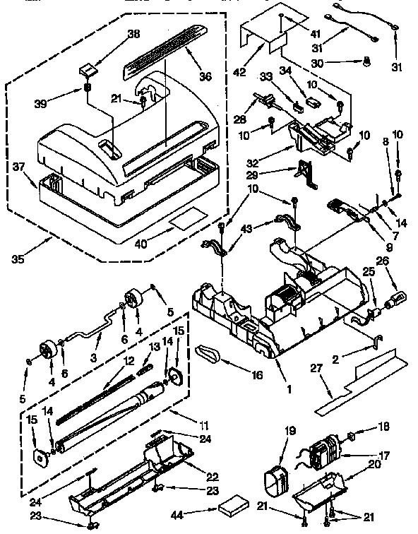 Nozzle and moter parts