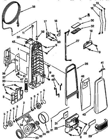 Dust copartment parts