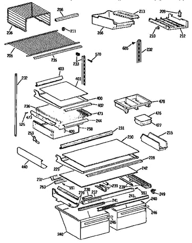 Shelf parts