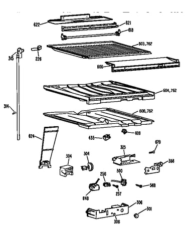 Compartment separator parts