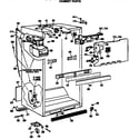 GE TBX21JASNRWH cabinet parts diagram