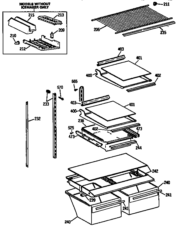 Shelf parts