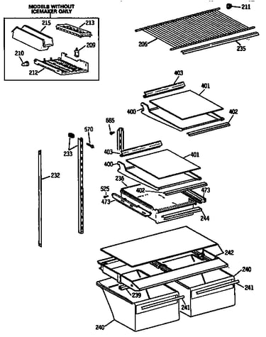 Shelf parts