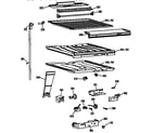 GE TBX18JASFRAD compartment separator parts diagram