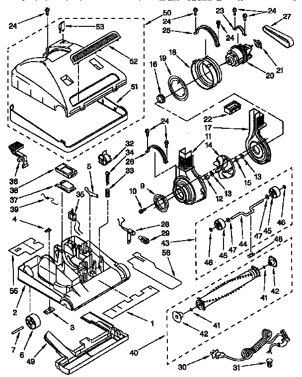 NOZZLE AND MOTOR PARTS