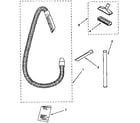 Kenmore 1163036490C hose and attachment parts diagram