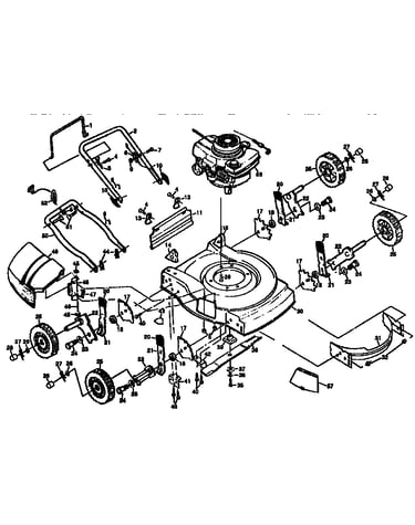 20" rotary lawn mower