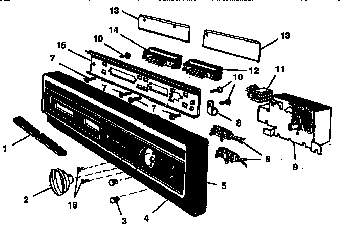 CONSOLE PANEL PARTS