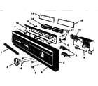 Kenmore 5871651590 console panel parts diagram