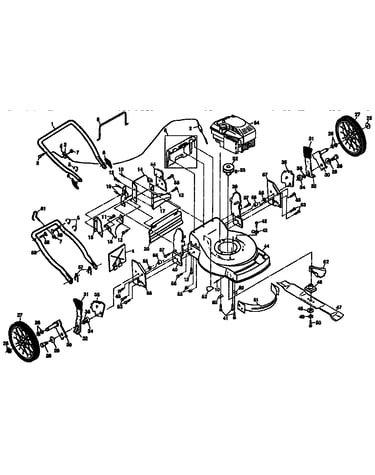 22" rotary lawnmower