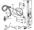 Kenmore 1163281490C hose and attachment parts diagram