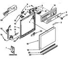 Kenmore 6651743591 frame and console parts diagram