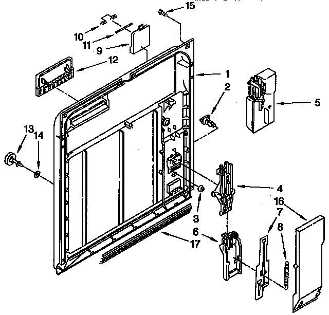 Inner door parts