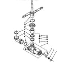 Kenmore 6651743591 pump and spray arm parts diagram