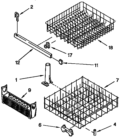 Dishrack parts