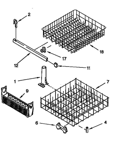 Dishrack parts