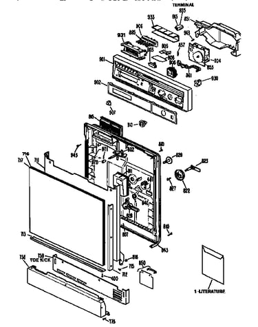 Door and console