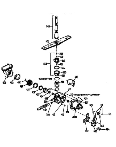 Motor/pump assembly