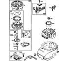 Briggs & Stratton 124702-3239-01 rewind starter and magneto diagram