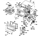 GE JE1456LWH02 microwave parts diagram