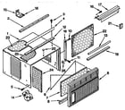 Kenmore 1068790811 cabinet parts diagram