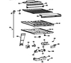 GE TBX22PCSNLWW compartment separator parts diagram
