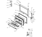 Amana TX22R-P1157704W freezer door diagram