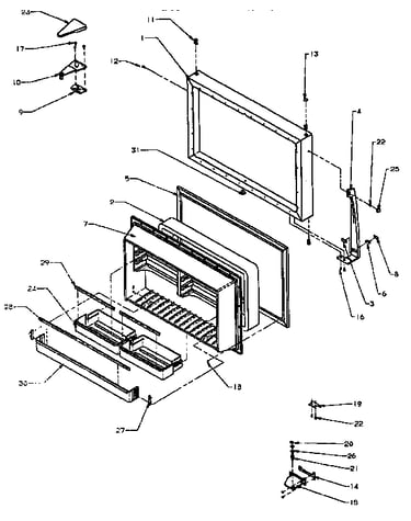 Freezer door