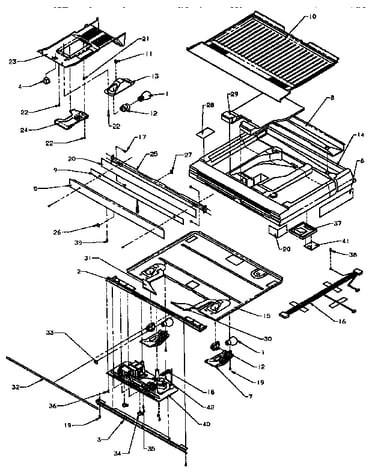 Comparment separator/divider block