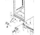 Amana TX22R-P1157704W cabinet rollers and accessories diagram