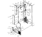 Amana TX22R-P1157704W rear cabinet water supply and covers diagram