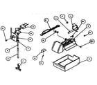 Amana TX22R-P1157704W add-on ice maker assembly diagram