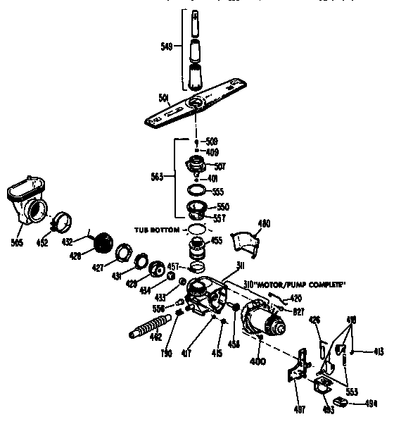 Motor-pump mechanism